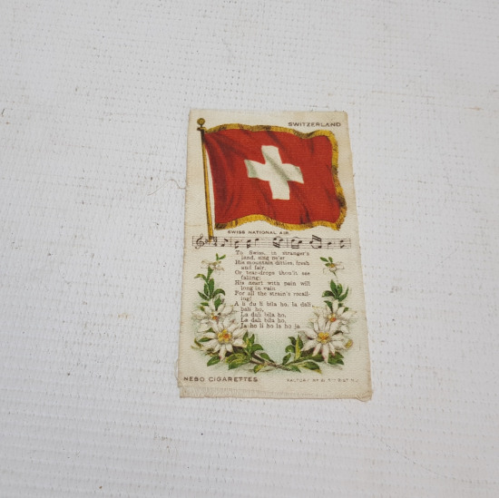 1. DÜNYA SAVAŞI İSVİÇRE İPEK BAYRAK