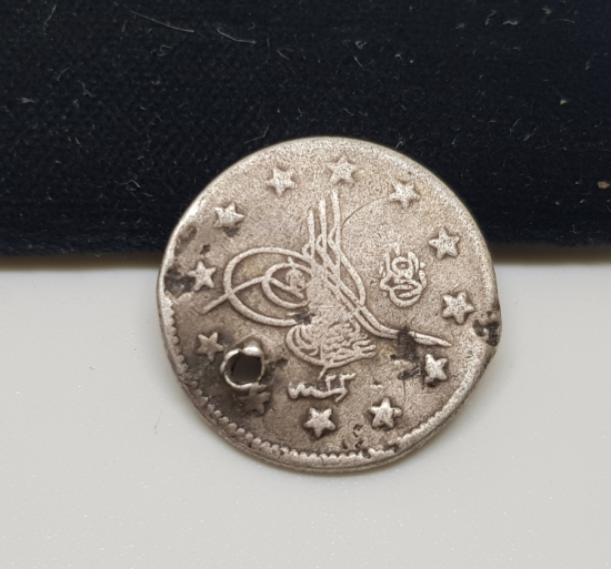 SULTAN ABDÜLHAMİD DÖNEMİ GÜMÜŞ 2 KURUŞ MECİDİYE