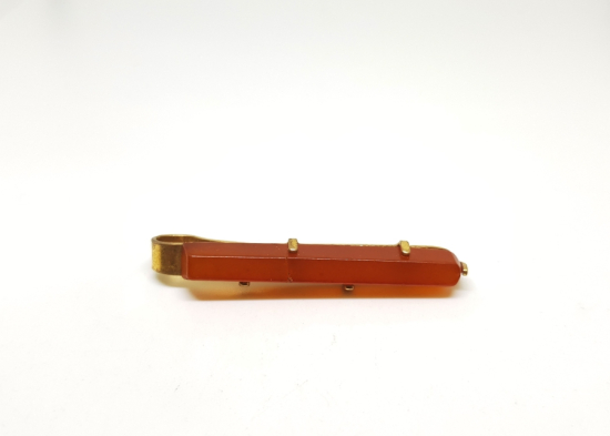 ÖZEL YAPIM DAMLA KEHRİBAR KRAVAT İĞNESİ