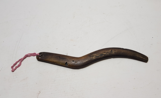 OSMANLI DÖNEMİ ÇOK NADİR BOYNUZ GÜREŞÇİ STRİGİLİSİ - YAĞ TEMİZLEME APARATI