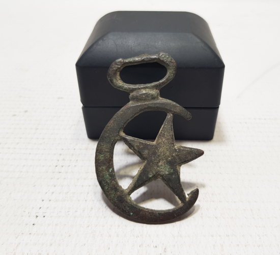 1.DÜNYA SAVAŞI DÖNEMİ AY YILDIZLI SÜVARİ AT GEMİ PARÇASI