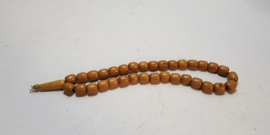 EL YAPIMI ANTİKA AHŞAP TESPİH