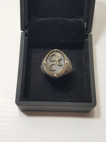 ÜÇ HİLALLİ GÜMÜŞ YÜZÜK