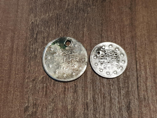 SULTAN ABDÜLHAMİD DÖNEMİ GÜMÜŞ 1 KURUŞ VE 2 KURUŞ LOTU