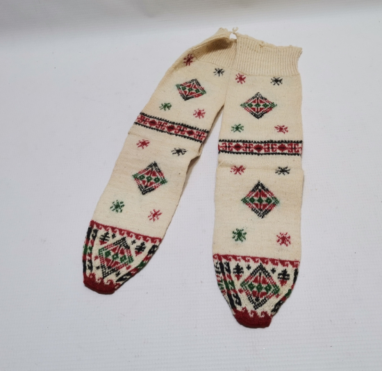 OSMANLI DÖNEMİ EL ÖRME YÖRÜK İŞİ ÇORAP