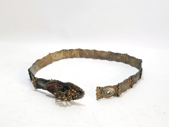 HER BAKLASI VAN DAMGALI OSMANLI DÖNEMİ SAVATLI GÜMÜŞ GELİN KEMERİ