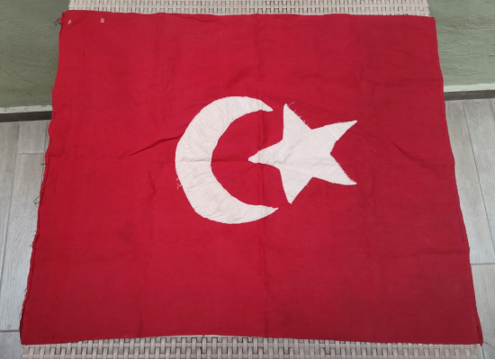 1. DÜNYA SAVAŞI DÖNEMİ EL DİKİMİ OSMANLI BAYRAK