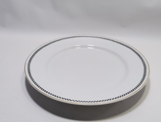 ARKASI OSMANLICA YAZILI VE ALTIN VARAKLI PORSELEN BÜYÜK BOY TABAK