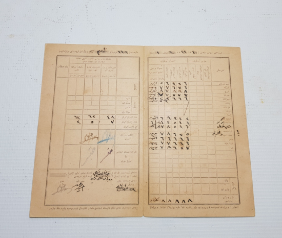 CUMHURİYETİMİZİN İLK KARNESİ