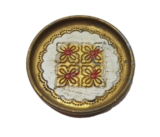 ANTİKA AHŞAP BARDAK ALTLIĞI