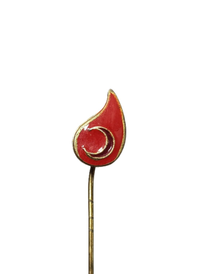 OSMANLI DÖNEMİ DAMLA FORMLU HİLAL-İ AHMER ROZETİ