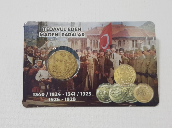 TÜRKİYE CUMHURİYETİNİN OSMANLICA YAZILI İLK PARASI - 100 PARA - NADİR