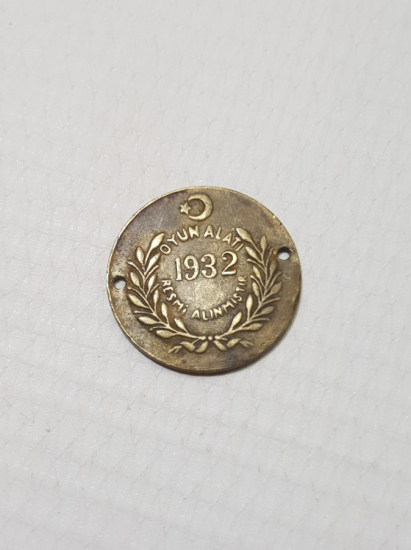1932 TARİHLİ NADİR OYUN ALATI - JETON