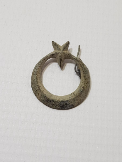 1. DÜNYA SAVAŞI OSMANLI SUBAY ŞAPKA KOKARTI