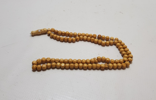 TESPİH AĞACINDAN YAPILMIŞ ANTİKA 99LUK NAMAZ - ZİKİR TESPİHİ