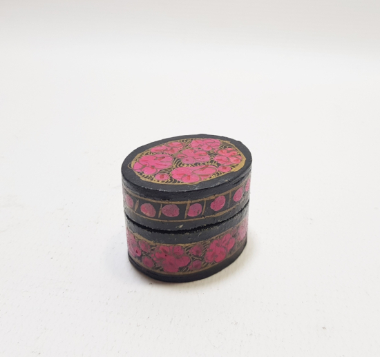 OSMANLI DÖNEMİ EL BOYAMA PAPİER MACHE TESPİH KUTUSU