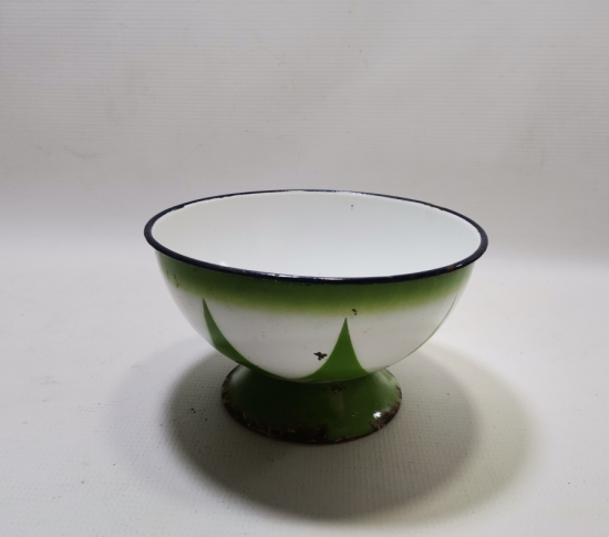 OSMANLI DÖNEMİ EMAYE BÜYÜK BOY OSMANLI YILDIZLI KASE