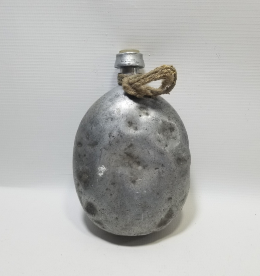 1. DÜNYA SAVAŞI DÖNEMİ ASAKİRİ ŞAHANE YAZILI NADİR FORMDA OSMANLI ASKER MATARASI