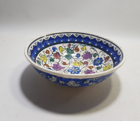 ERKAN ÇİNİ YAPIMI EL BOYAMA ANTİKA İZNİK KASE