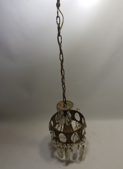 KRİSTAL TAŞLI ANTİKA AVİZE