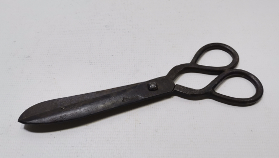 OSMANLI DÖNEMİ TARİHLİ VE USTA DAMGALI NADİR BÜYÜK BOY LOKUM MAKASI