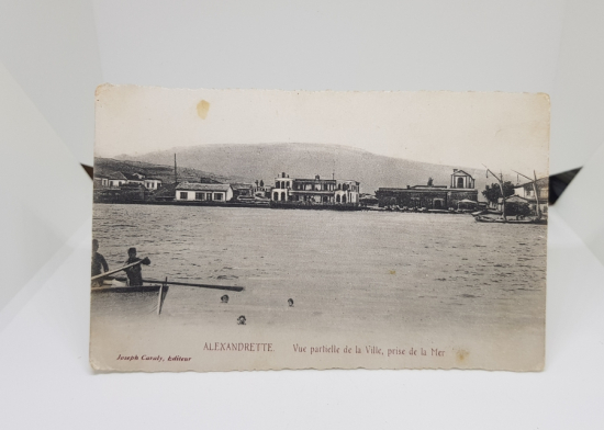 OSMANLI DÖNEMİ İSKENDERİYE DENİZ MANZARALI KARTPOSTAL