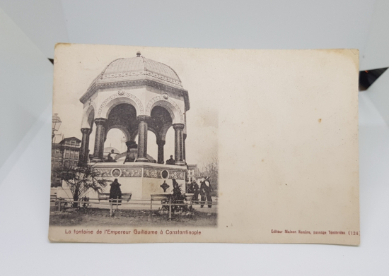 ALMAN ÇEŞMESİ GÖRSELLİ OSMANLI DÖNEMİ NADİR KARTPOSTAL