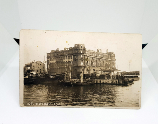 HAYDARPAŞA GARI GÖRSELLİ CUMHURİYET BAŞLARI KARTPOSTAL