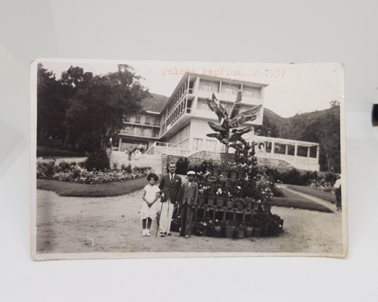 1937 YILI YALOVA KAPLICALARI GÖRSELLİ SİYAH-BEYAZ FOTOĞRAF