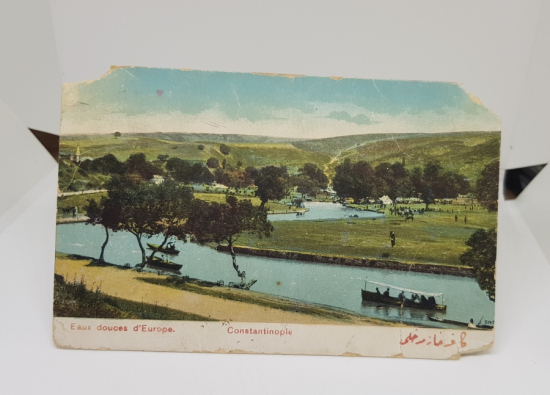 OSMANLICA YAZILI OSMANLI DÖNEMİ KARTPOSTAL