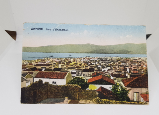 İZMİR GENEL GÖRÜNÜŞLÜ OSMANLI DÖNEMİ KARTPOSTAL