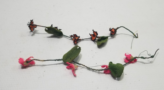 OSMANLI DÖNEMİ İĞNE OYALI KOZAK YÖRESİ NADİR GELİN ÇİÇEĞİ