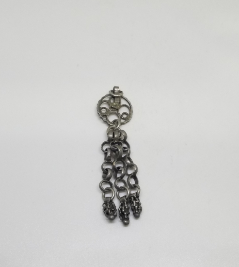 OSMANLI DÖNEMİ GÜMÜŞ TESPİH PÜSKÜLÜ