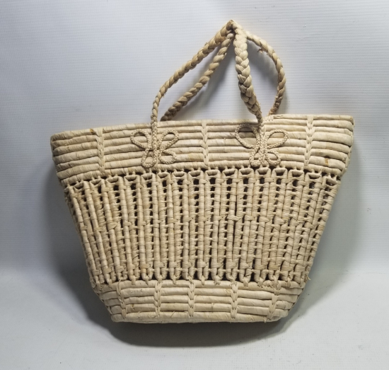 HURMA YAPRAĞINDAN YAPILMIŞ ANTİKA BÜYÜK BOY ÇANTA