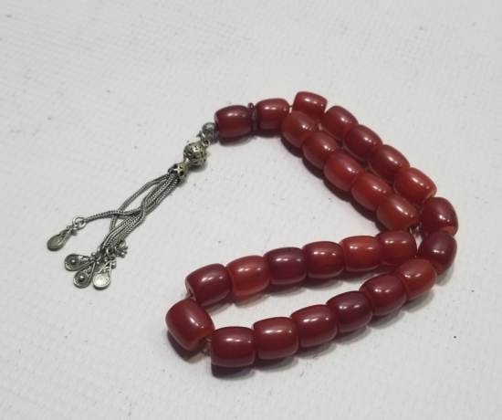 OSMANLI DÖNEMİ SIKMA KEHRİBAR TESPİH