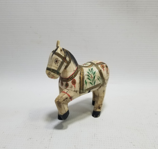 KEMİK ÜZERİ ALTIN VERMEYLİ VE KÖK BOYALI OSMANLI DÖNEMİ EL YAPIMI NADİR EYÜP OYUNCAK