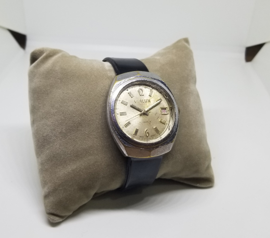 VIALUX MARKA TAKVİMLİ VE OTOMATİK ANTİKA KOL SAATİ