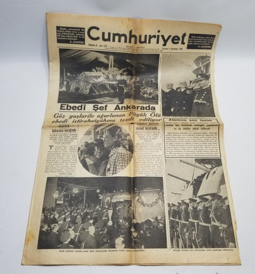 21 KASIM 1938 TARİHLİ GAZETE