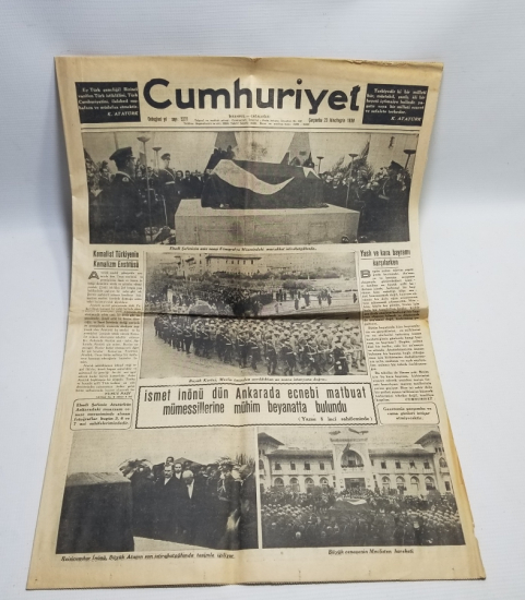 24 KASIM 1938 TARİHLİ GAZETE