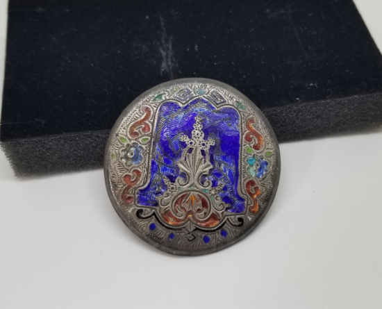 OSMANLI DÖNEMİ MİNE İŞÇİLİKLİ GÜMÜŞ CEP SAATİ KASA KAPAĞI