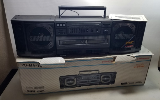 ORİJİNAL KUTUSUNDA ANTİKA KASETÇALAR RADYO