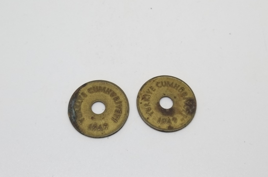 1949 YILI 2 ADET 2,5 KURUŞ