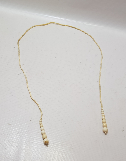 OSMANLI DÖNEMİ EL YAPIMI FİLDİŞİ SU DAMLASI MODELİ GERDANLIK