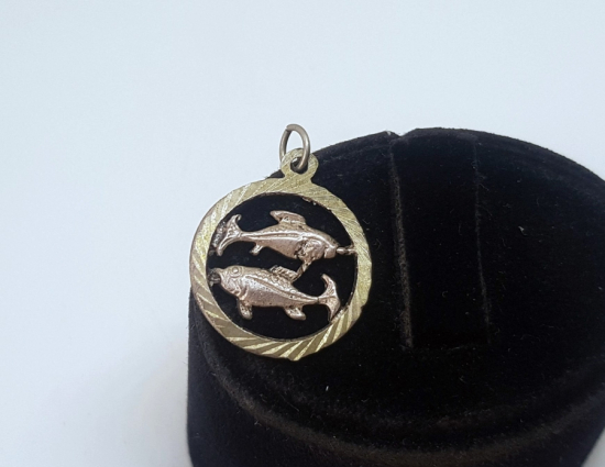 EL YAPIMI BALIK BURCU GÜMÜŞ KOLYE UCU