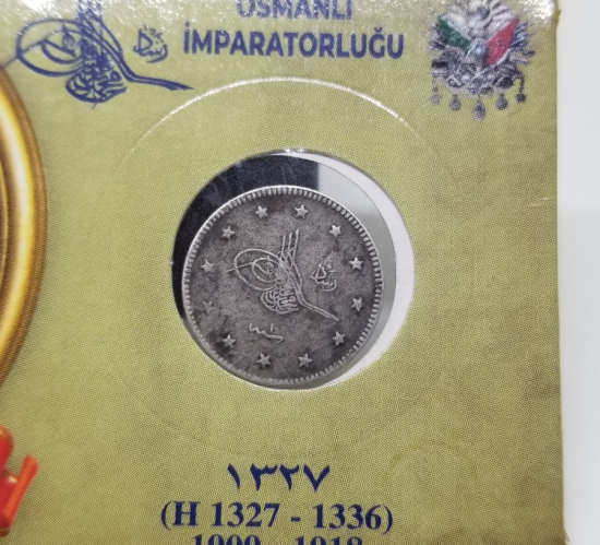 SULTAN MEHMET REŞAT HAN DÖNEMİ GÜMÜŞ 2 KURUŞ MECİDİYE