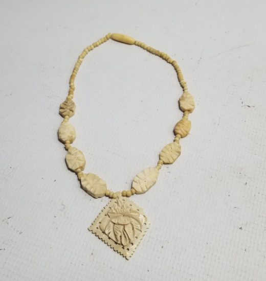 ÖZEL YAPIM ANTİKA KEMİK GERDANLIK