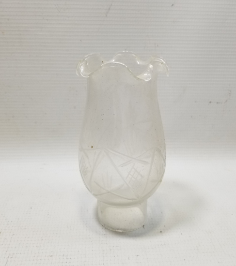 KRİSTAL KESME İŞÇİLİKLİ OSMANLI DÖNEMİ GAZ LAMBASI BACASI