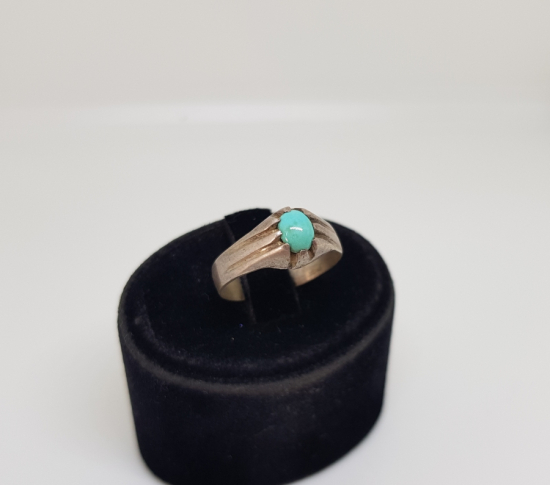 ÜZERİ DOĞAL TAŞLI OSMANLI DÖNEMİ EL YAPIMI YÜZÜK