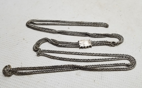 OSMANLI DÖNEMİ ZİNCİRİ VE SÜRGÜSÜ DAMGALI CEP SAATİ KÖSTEĞİ