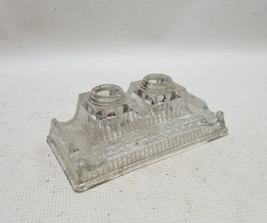 OSMANLI DÖNEMİ KRİSTAL KESME İŞÇİLİKLİ ASKERİ CAM HOKKA